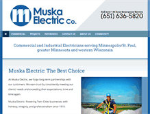 Tablet Screenshot of muskaelectric.com